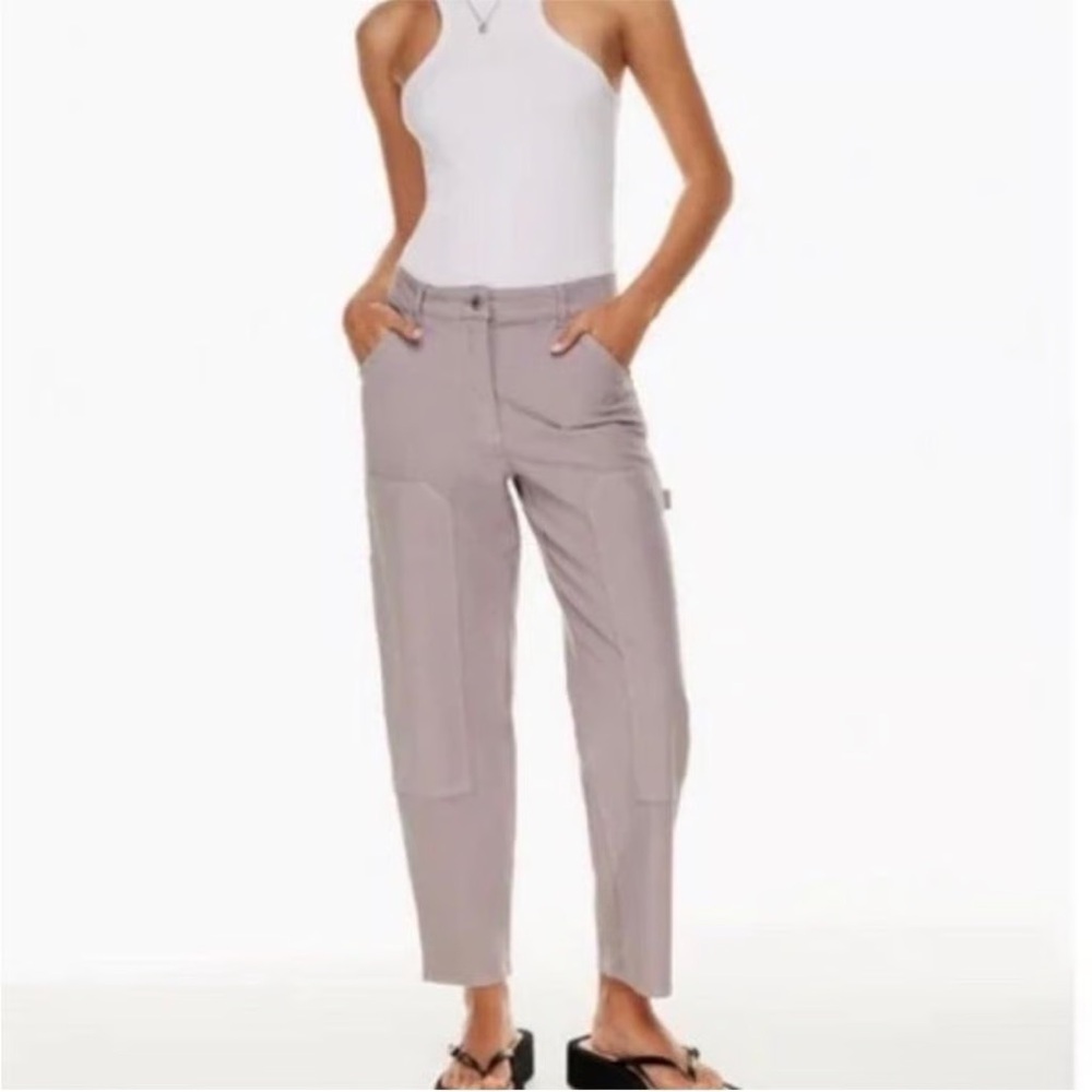 Wilfred Lavender-Taupe Utility Tapered Pants